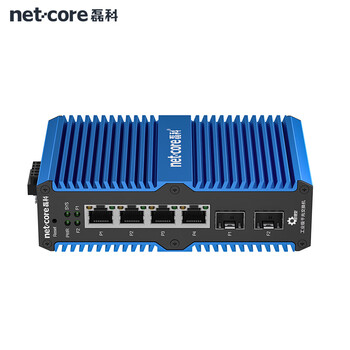 磊科（netcore）IS206G2-WMC工业交换机2个光口+4个千兆电口 光纤交换机 环网WEB管理型 VLAN划分 导轨式