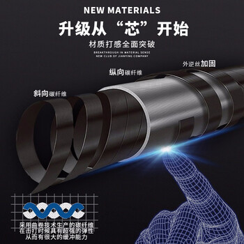 捍升 台球杆 黑科技球杆碳纤维分体中式黑八小头碳素桌球杆
