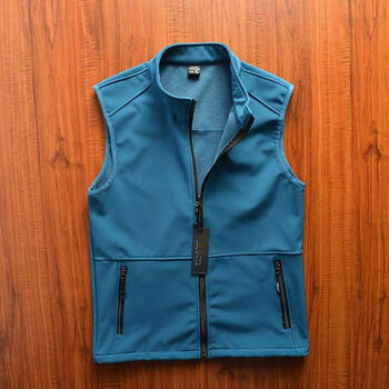 恒源祥韩国跟单户外休闲马甲男秋冬立领加绒抓绒冲锋登山骑行无袖坎肩