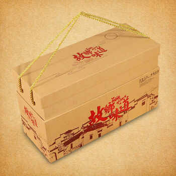 帝兰慕  通用包装盒食品年货礼盒手提干果土特产农产品干货熟食菌类