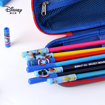 迪士尼(Disney)铅笔笔帽24个装 铅笔套/铅笔延长器 笔尖保护套防弄脏笔袋 男孩儿童学习用品 漫威E0021A1 迪士尼(Disney)铅笔笔帽24个装 铅笔套/铅笔延长器 笔尖保护套防弄脏笔袋 男孩儿童学习用品 漫威E0021A1