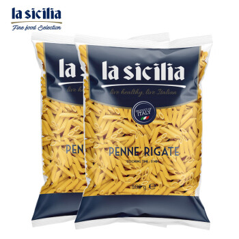 lasicilia（辣西西里) 意大利进口 意大利面通心粉意面意粉组合 500g*2袋装空心面