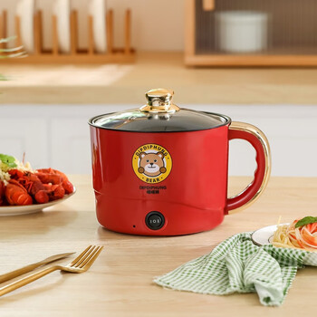 喋喋熊   小电锅电炒锅电煮锅多功能锅家用不沾多用途锅电热锅单人