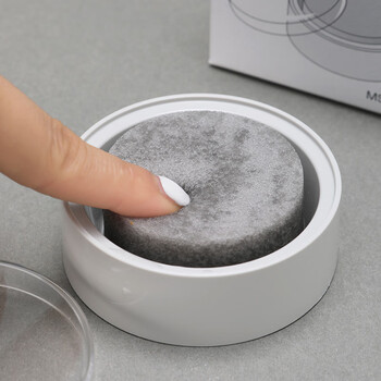 旗牌（Shachihata）原装进口抵菌海绵湿手器 财务点钞海绵缸 灰色 MSK-1EC