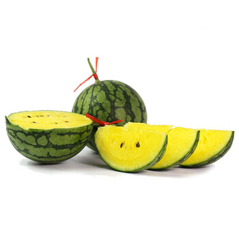 峪见良田 仁风西瓜 黄瓤西瓜 薄皮脆瓤 可以用手剥皮的西瓜 12斤装(3
