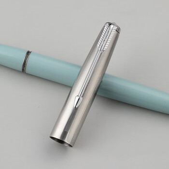 英雄（HERO）钢笔 616小号 复古铱金学生日常书写练字墨水笔 暗尖F 莫兰迪绿