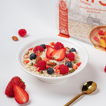 红色拖拉机澳洲进口即食免煮 冲饮谷物 早餐麦片蛋白燕麦片750克/袋 红色拖拉机澳洲进口即食免煮 冲饮谷物 早餐麦片蛋白燕麦片750克/袋