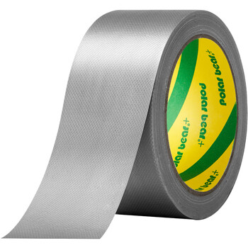 北极熊（Polar bear）强力布基胶带大力胶易手撕 银色48mm*15y(13.7米)1卷 摄影舞台装饰防台风修补防水胶带CL-500 