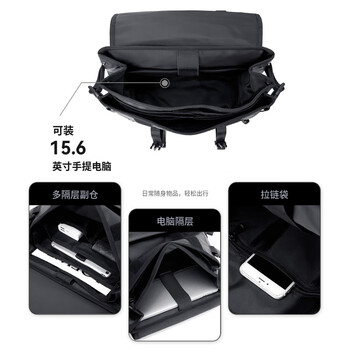 高尔夫（GOLF）电脑包双肩15/16英寸笔记本背包男休闲大学生书包出差轻户外旅行