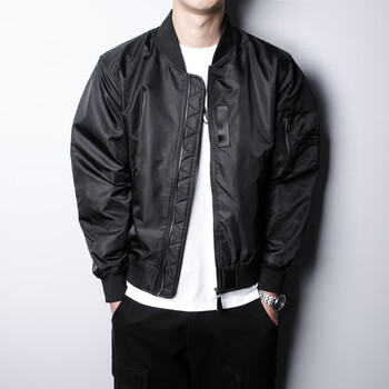 Boy Studio 21春秋季余文乐潮牌ma1帅气潮流ny飞行员夹克外套男潮黑色 薄款 L 图片价格品牌报价 京东