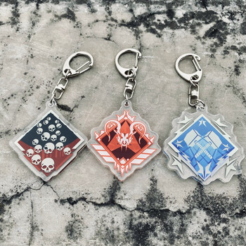 apex英雄周边 apex英雄周边骷髅海钥匙扣猎杀钥匙扣排位徽章小挂件小