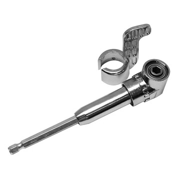 海斯迪克 批头拐角器转弯头螺丝刀批电动转角家用万向直角105度 加长款