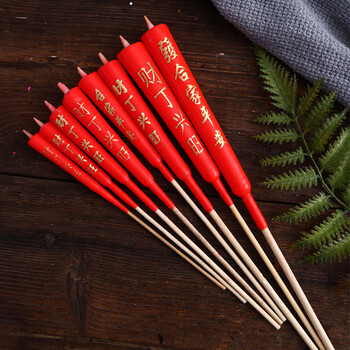 清明蜡烛拜神祭祖香烛用品红色金字竹脚大粗蜡烛小红蜡烛竹签蜡烛 特
