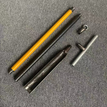 取土挖土锰钢铲头取土器地质勘探工具取样2米1把取样铲头