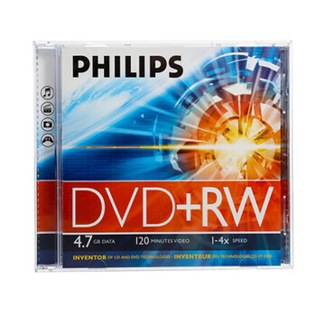 飞利浦dvd rwdvd-rw 可擦写反复使用空白刻录光盘光碟dvdrw刻录盘 dvd
