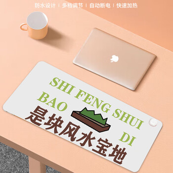 灵蛇（LINGSHE）发热鼠标垫 暖手桌垫快速加热暖桌垫 电热暖手鼠标垫超大暖手宝鼠标垫 风水宝地