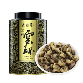 吴裕泰茉莉花茶 特种 茉莉云环50g非遗手工  送礼送长辈 中华老字号