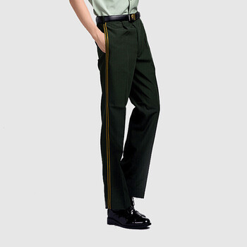 际华夏常单裤男士夏裤正装长裤西裤 索絮表演服饰松枝绿橄榄绿夏裤 武
