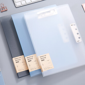 齐心(COMIX)A4金属双强力夹硬文件夹 简约大容量试卷资料夹诗朗诵签约夹板 文件收纳 1只装/A3 烟灰A5702 齐心(COMIX)A4金属双强力夹硬文件夹 简约大容量试卷资料夹诗朗诵签约夹板 文件收纳 1只装/A3 烟灰A5702