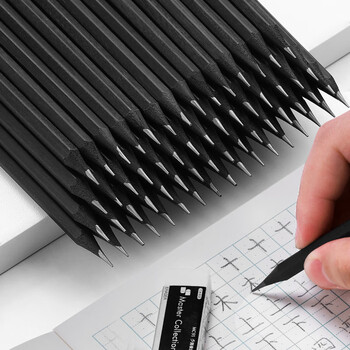 三木(SUNWOOD) 名匠系列 12支2B六角杆黑木铅笔/考试涂卡/绘图/书写笔 MC61