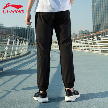 李宁（LI-NING）运动裤男裤速干冰丝凉爽羽毛球训练裤