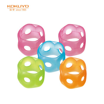 国誉(KOKUYO)进口点钞手指套学生办公财务翻页环形指套 中号13*11mm 5个颜色随机 MEKU-C21 国誉(KOKUYO)进口点钞手指套学生办公财务翻页环形指套 中号13*11mm 5个颜色随机 MEKU-C21