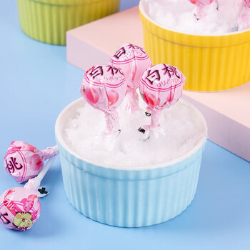 糖果花束送女朋友心水果味硬糖喜糖小吃零食白桃味棒棒糖5支试吃装