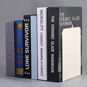 递乐 2片装无印风书立书夹书靠书挡铁书架学生用桌面课桌收纳放书创意ins风挡板隔板书立架 2545 米色 递乐 2片装无印风书立书夹书靠书挡铁书架学生用桌面课桌收纳放书创意ins风挡板隔板书立架 2545 米色