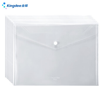 金蝶（kingdee）10只A4文件袋开学季必备学科分类书袋 试卷收纳塑料防水档案袋
