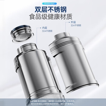 摩飞电器(Morphyrichards)电热水壶 便携式烧水壶 家用户外旅行1L大容量双层304不锈钢保温防烫旅行电水壶电热水杯MR6061粉 摩飞电器(Morphyrichards)电热水壶 便携式烧水壶 家用户外旅行1L大容量双层304不锈钢保温防烫旅行电水壶电热水杯MR6061粉