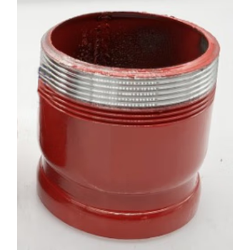 消防沟槽转换丝扣接头dn65直接消防栓76沟槽变螺纹接头内外丝配件