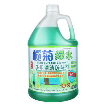 榄菊薄荷绿水3.78升地板清洁剂辟味地板水拖地清洁剂 植物防叮