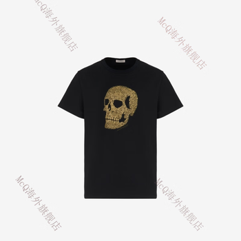 亚历山大麦昆alexandermcqueen亚历山大麦昆24春夏男士skullt恤黑色