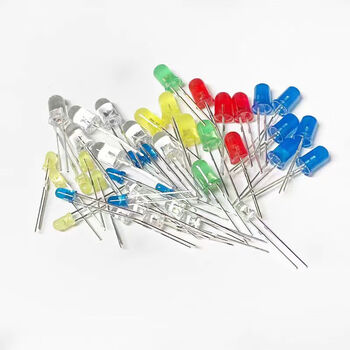 诺然  LED小灯泡发光二极管 5MM 红绿黄白蓝5种各50个共250个（1包）