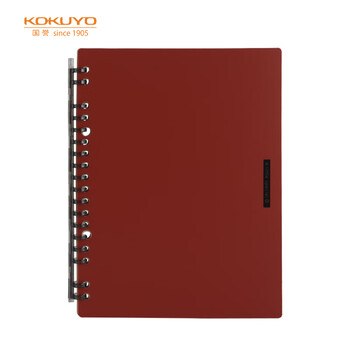 国誉(KOKUYO)一米新纯超薄便携B5活页本24孔办公笔记本子活页纸可替换 20张 红色 WSG-RUSP51R 国誉(KOKUYO)一米新纯超薄便携B5活页本24孔办公笔记本子活页纸可替换 20张 红色 WSG-RUSP51R