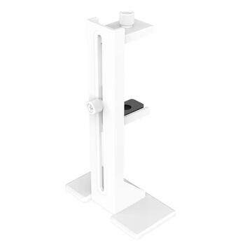 雷匠（RAYARTI）多功能磁吸显卡水平支架 白色（磁吸底座/带水平仪/SPCC铁材/减震脚垫/位置自由调节）