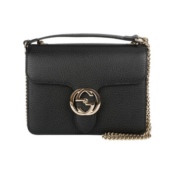 gucci 古驰 女士小号邮差风琴斜挎单肩包 510304 黑色510304 cao0g