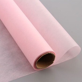 无纺纸色内衬棉纸水无纺布花束包花纸玫瑰包装纸材料diy 浅粉色 60cm*