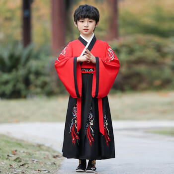 牧童牛儿童国学服装汉服男童女童古装幼儿园宝宝书童合唱演出服小男孩