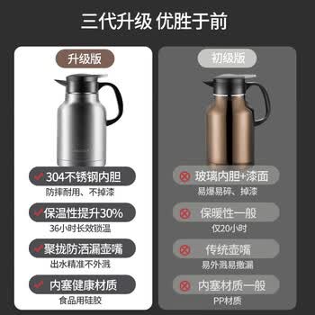 美厨(maxcook)保温壶热开水瓶家用 304不锈钢内胆真空暖水壶办公室1.5L MCH6785 美厨(maxcook)保温壶热开水瓶家用 304不锈钢内胆真空暖水壶办公室1.5L MCH6785