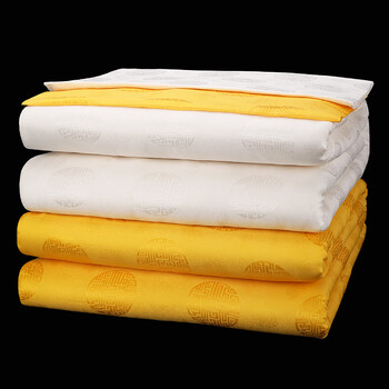 天顺祥寿被寿盖单福寿款丝质面料火化殡葬用全套铺金盖银老人寿被褥