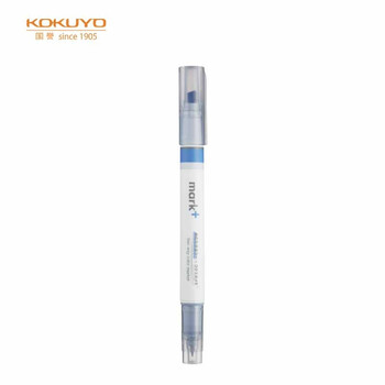 国誉(KOKUYO)进口mark+彩色荧光笔 学生用荧光笔划重点笔标记记号笔 蓝色/灰色 1支装PM-MT201BM 国誉(KOKUYO)进口mark+彩色荧光笔 学生用荧光笔划重点笔标记记号笔 蓝色/灰色 1支装PM-MT201BM