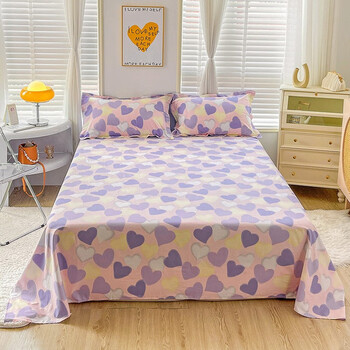 卡培拉 纯棉床单单件 上下铺单人学生宿舍全棉被单1.2 1.5 1.