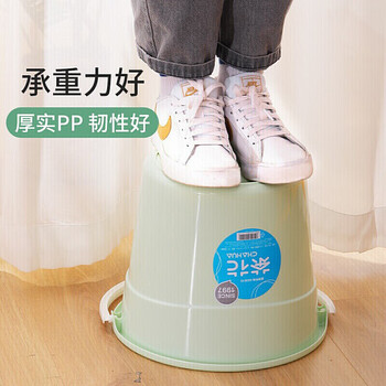 茶花 塑料桶12.2L 大号家用手提水桶洗车洗衣储水桶大容量