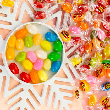 5折彩虹糖袋装散装七彩糖果彩色小颗粒小包装零食袋装500g