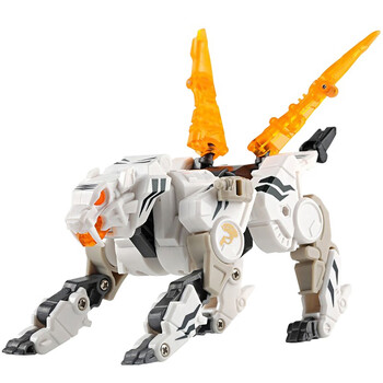 宛幽姿猛兽匣长隆系列 潮流动物机甲 变形玩具 模型摆件 机器白虎 bb