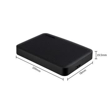 东芝（TOSHIBA）4TB 移动硬盘机械 V10系列 USB3.2 Gen 1 墨黑 大容量 兼容Mac 高速传输 密码保护 轻松备份