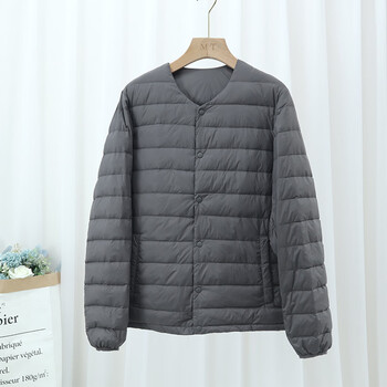 impresswit超薄羽绒服男轻薄秋冬季校服神器v无领内胆里穿内搭轻便