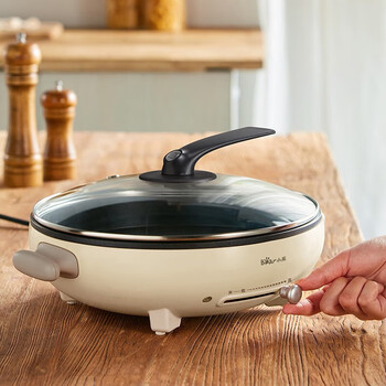 小熊电饼铛 薄饼机家用早餐机上下盘可拆智能定时调温电煎锅 dbc-d10