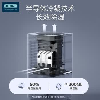 OIDIRE德国 除湿机 家用抽湿机吸湿除潮防潮抽湿神器地下室卧室宿舍办公室 除湿机 ODI-CSJ01 玛鲁白